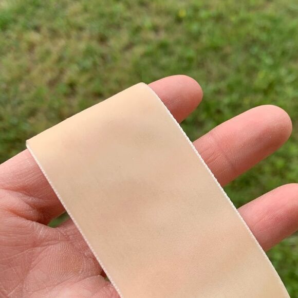 BOGO! Pale Peach Velvet Choker Necklace Boho Goth - Picture 5 of 7